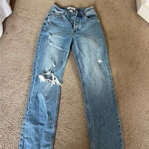 ABERCROMBIE - HIGH RISE DAD CURVE LOVE JEAN